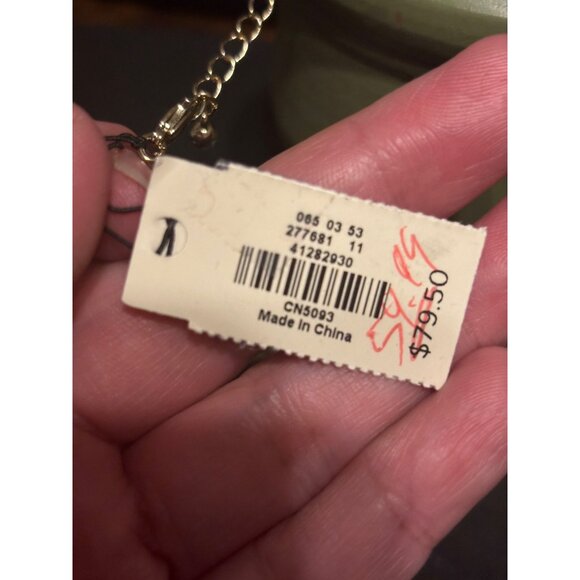 Talbots Semi-Precious Stones Necklace With Gold Chain & Pastel Gem Details - Picture 4 of 10